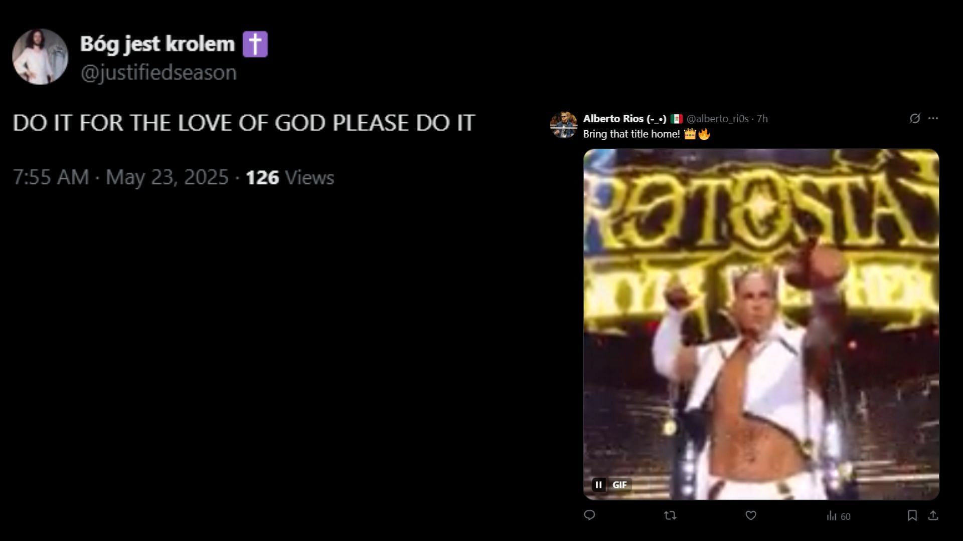 Fans react to Cole and Fletcher coming face to face. (Images via Fletcher's X)